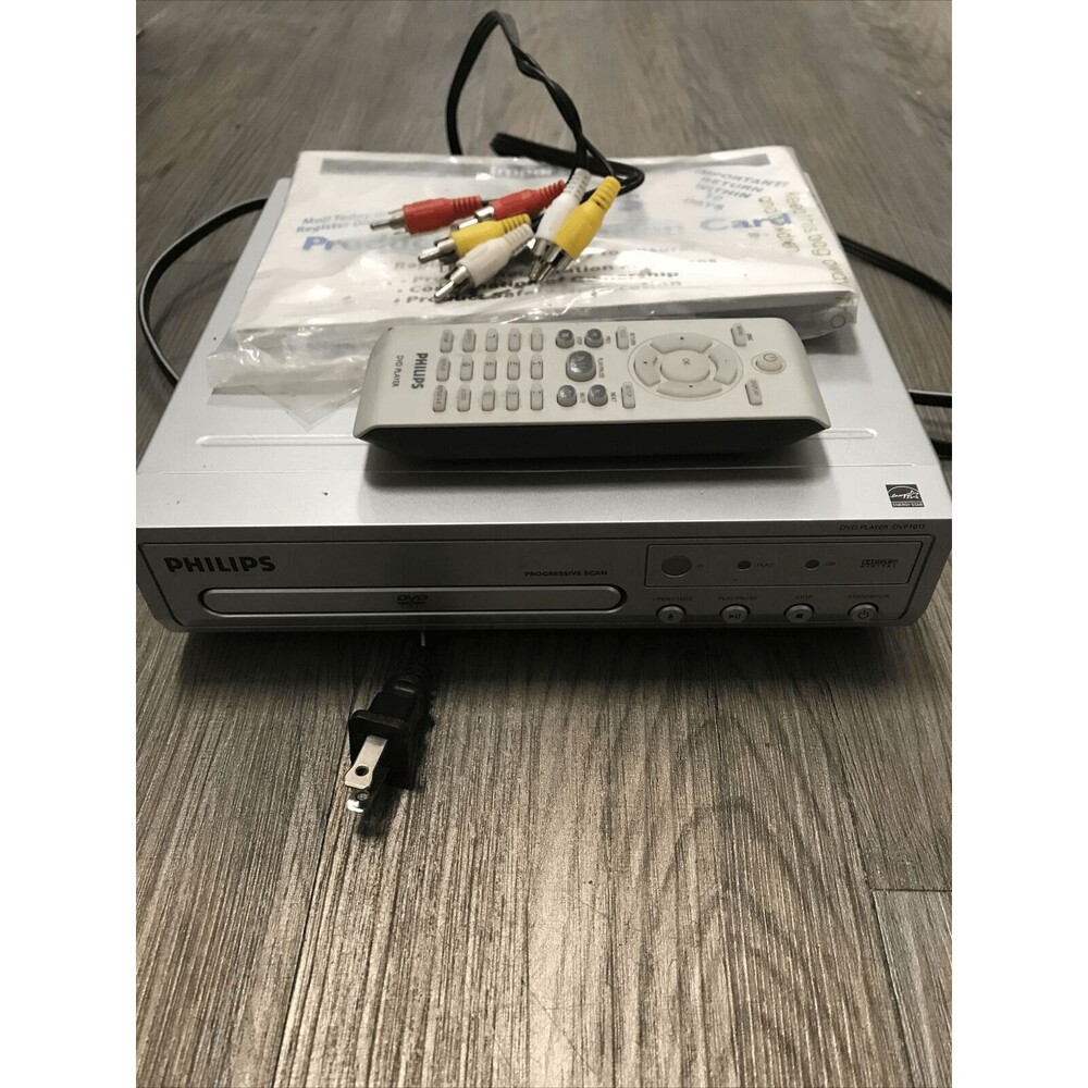 Philips DVD Player Model DVP1013/37 Remote Cables Manual Untested